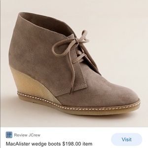 MacAlister J Crew Womens wedge boots winter